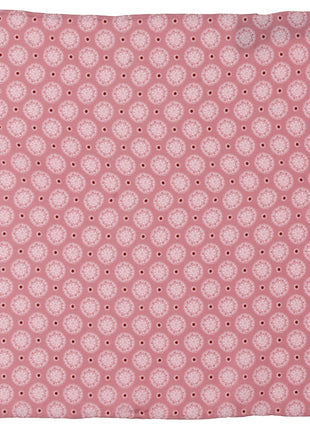 Dusty Blush Floral Motif Pocket Square