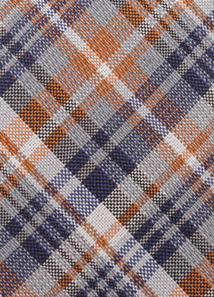 Gray Plaid Men's Tie
