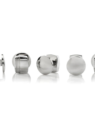Stainless Steel Tartan Plaid 5-Studs