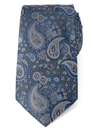 Blue & Gray Paisley Men's Tie