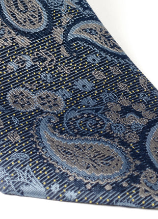 Blue & Gray Paisley Men's Tie