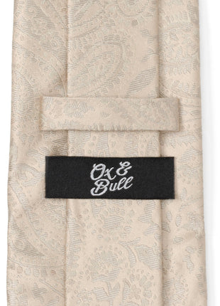 Champagne Paisley Men's Tie