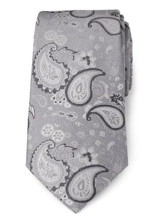 Gray Paisley Men's Tie