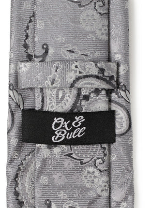 Gray Paisley Men's Tie