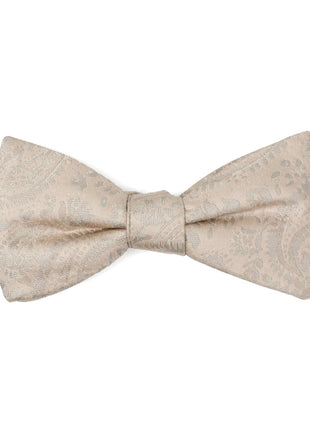 Tan Paisley Men's Bow Tie