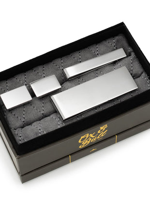 Engravable Rectangle Infinity 3-Piece Gift Set