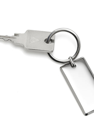 Rectangle Engravable Stainless Steel Key Chain