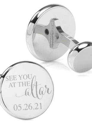 See You at the Altar Custom Photo Cufflinks