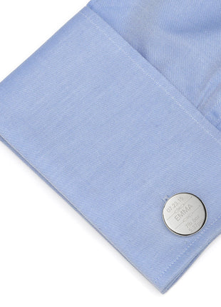 Birth Details Custom Photo Engravable Cufflinks