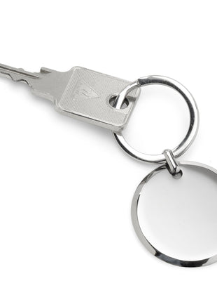Round Engravable Stainless Steel Key Chain