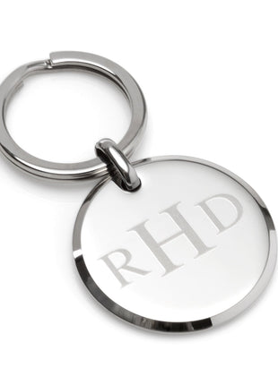 Round Engravable Stainless Steel Key Chain