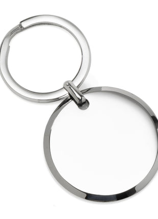 Round Engravable Stainless Steel Key Chain