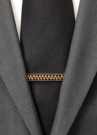 Stainless Steel Rope Twist Silver Tie Clip
