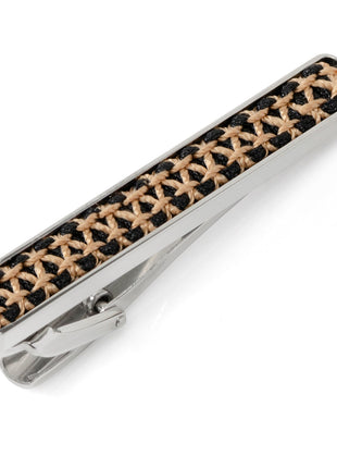 Stainless Steel Rope Twist Silver Tie Clip