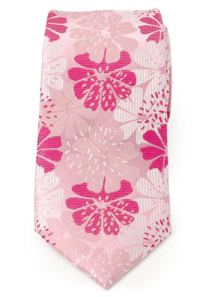 Pink Floral Men's Tie