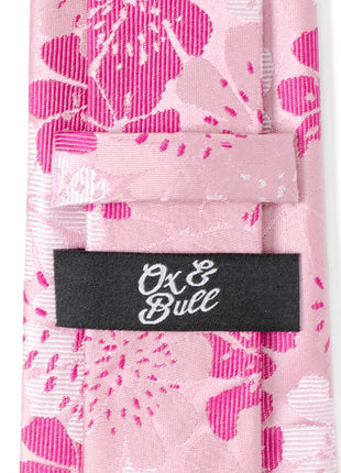 Pink Floral Men's Tie