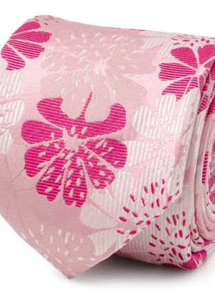 Pink Floral Men's Tie