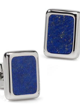 Sterling Silver and Lapis JFK Presidential Cufflinks