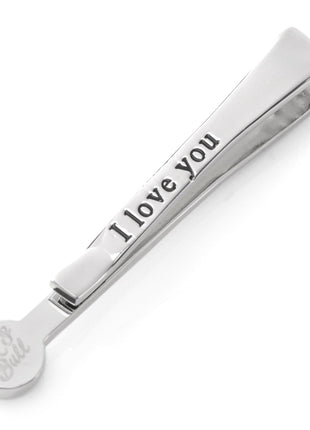 Silver and Onyx Tie Bar