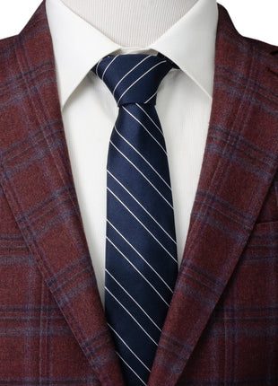 Classic Navy Stripe Men's Tie