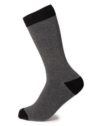 Striped Gray Black Men's Socks