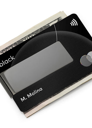 Stainless Steel Gunmetal Engravable Money Clip