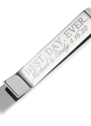Best Day Ever Engravable Tie Bar