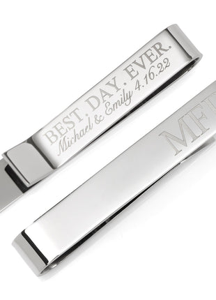Best Day Ever Engravable Tie Bar