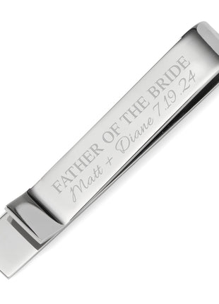 Wedding Party Engravable Tie Bar