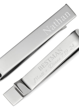 Wedding Party Engravable Tie Bar