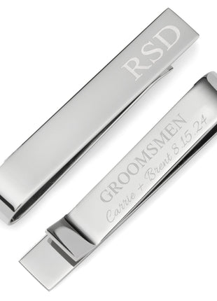 Wedding Party Engravable Tie Bar