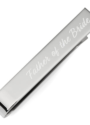 Wedding Title Engravable Tie Bar