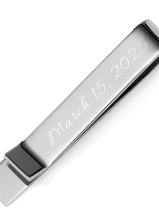 Wedding Title Engravable Tie Bar
