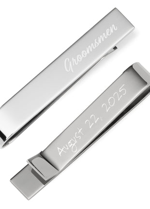 Wedding Title Engravable Tie Bar