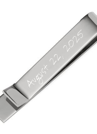 Wedding Title Engravable Tie Bar