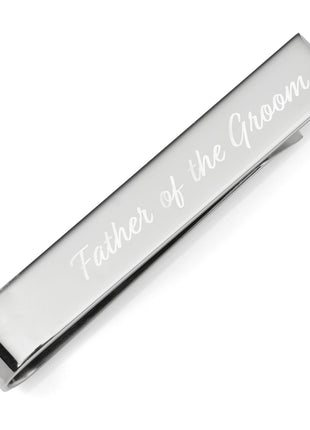 Wedding Title Engravable Tie Bar