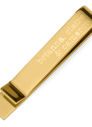 Best Dad Ever Gold Engravable Tie Bar