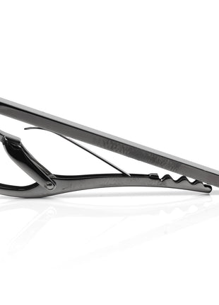 Stainless Steel Gunmetal Engravable Tie Clip
