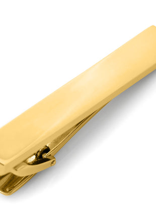 Gold Stainless Steel Engravable Tie Clip