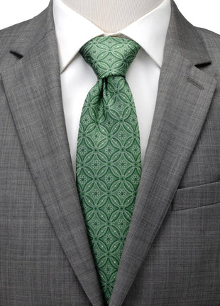 Watercress Green Tiled Men's Tie