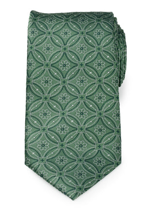Watercress Green Tiled Men's Tie