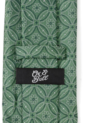 Watercress Green Tiled Men's Tie