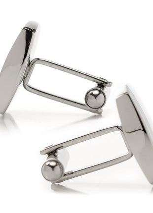 Sterling Silver Tartan Plaid Cufflinks