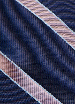 The Travis Tie (Navy Pink Stripe Men's Tie)