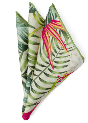 Tropical Leaf Multi Pocket Square