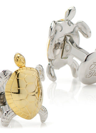 Turtle Movement 3D Cufflinks