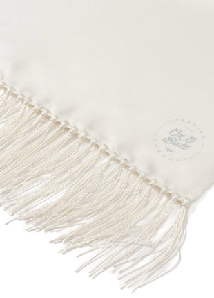 White Silk Tuxedo Scarf