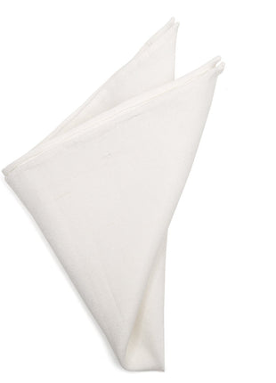 Cream Linen Pocket Square