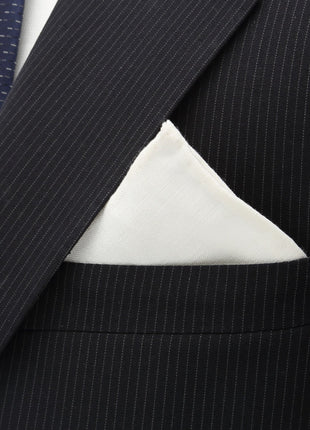 Cream Linen Pocket Square