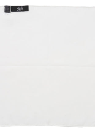 White Silk Pocket Square